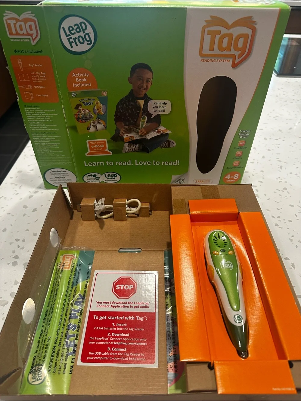 Leapfrog tag reading